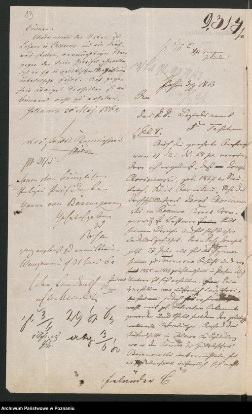 Obraz 18 z jednostki "A. betr. Hauslehrer Josef Chociszewski aus Neuteich /Redakteur des Przyjaciel Dzieci in Culm/"