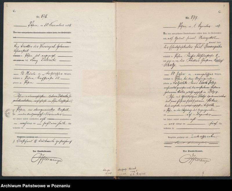 Obraz 4 z jednostki "Księga miejscowa zgonów tom III [Rejestr główny zgonów]"