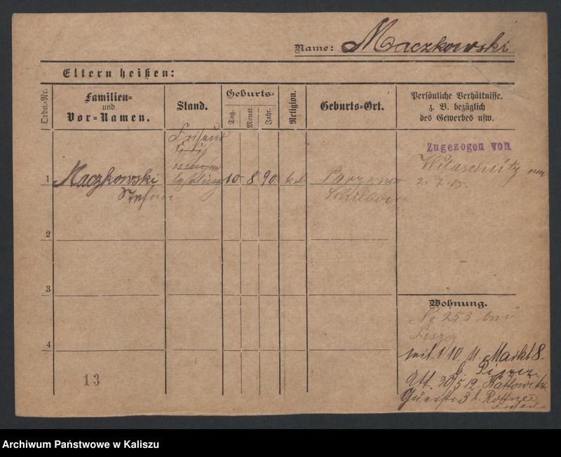 Obraz 15 z jednostki "[Karty meldunkowe - Mac-Mar]"