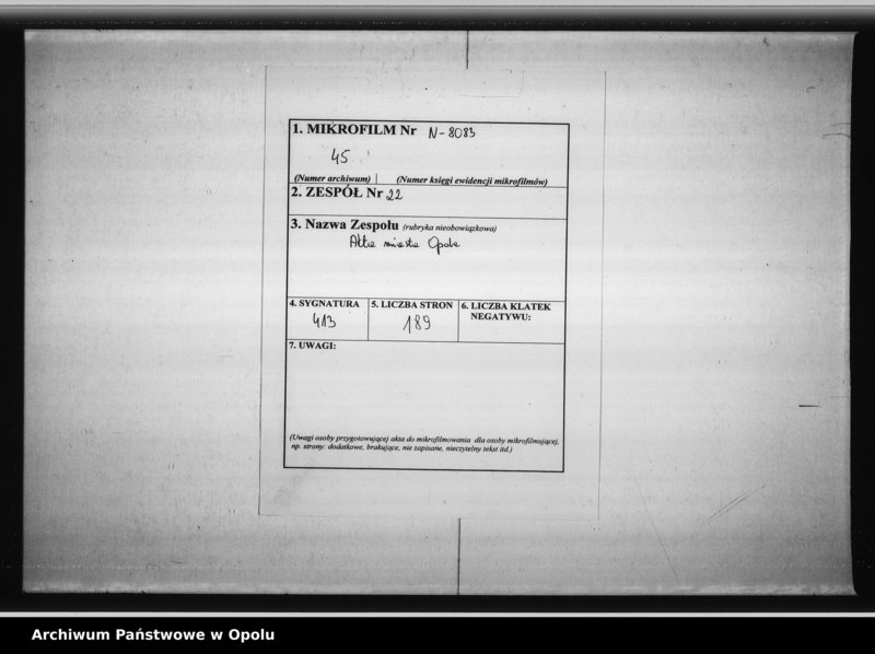 Obraz 2 z jednostki "Acta generalia des Magistrats zu Oppeln betreffend alle höhere Ortserlassenen Verordnungen in Rücksicht der Fremden - Polizei, der Aufsicht über revolutionair gesinnte Personen, Verfolgung von verdächtigen Ausländern, und aller derjenigen Verfügungen welche die pohlnischen Insurection betreffen"