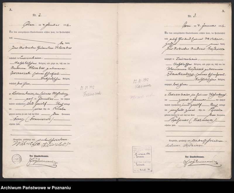 Obraz 4 z jednostki "Księga miejscowa urodzeń [Rejestr główny urodzeń]"