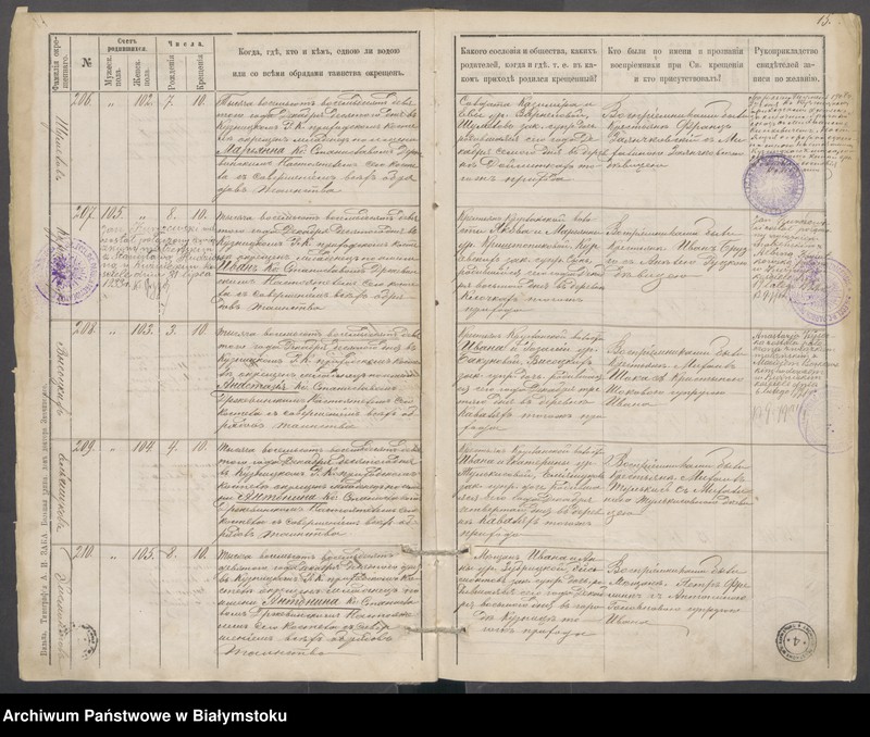 Obraz 17 z jednostki "Księga metryczna Parafialnego Rzymskokatolickiego Kościoła Kuźnickiego o urodzeniu od 1889 do 1895, Nr 15 [akta chrztu za lata 1889-1995]"