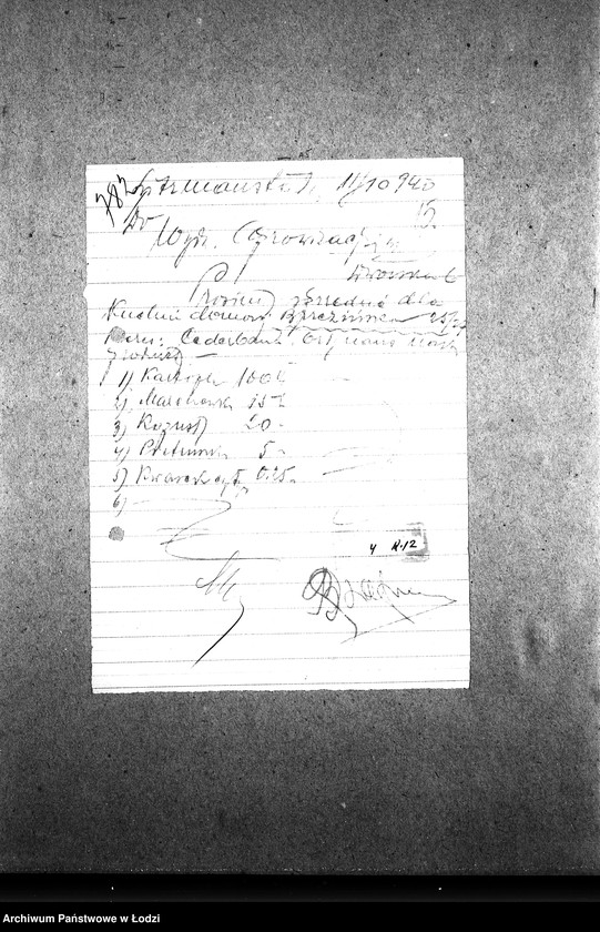 Obraz 18 z jednostki "[Kuchnia przy ul. Brzezińskiej 25. Działalność kuchni, personel, konsumenci, kontrole]"