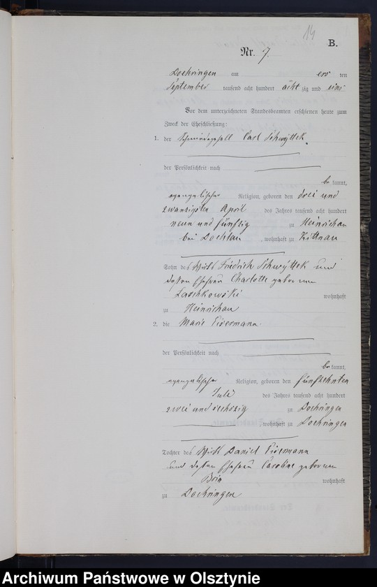 image.from.unit.number "Heiraths-Neben-Register Nr 1 - 11"