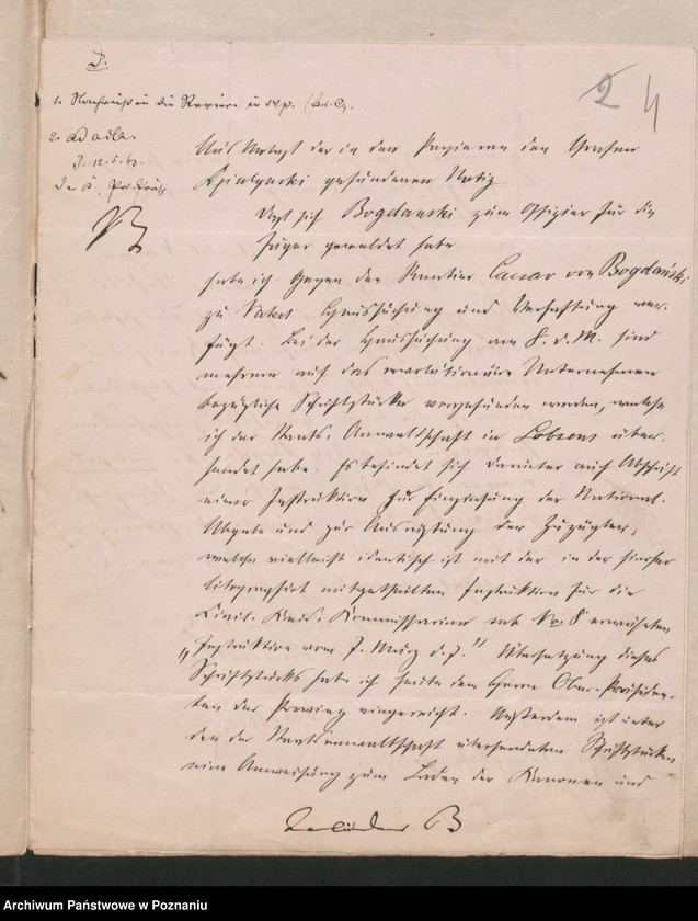 Obraz 7 z jednostki "A. betr. den Rentier Caesar von Bogdanski"