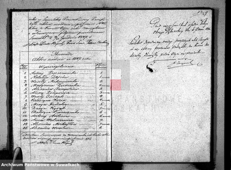 Obraz 11 z jednostki "Duplikat aktów Stanu Cywilnego Suwalskiej Prawosławnej Parafii na rok 1847 r."