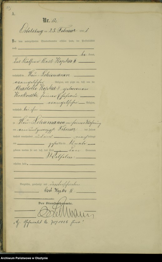 image.from.unit.number "Geburts-Haupt-Register Nr 1 - 85"