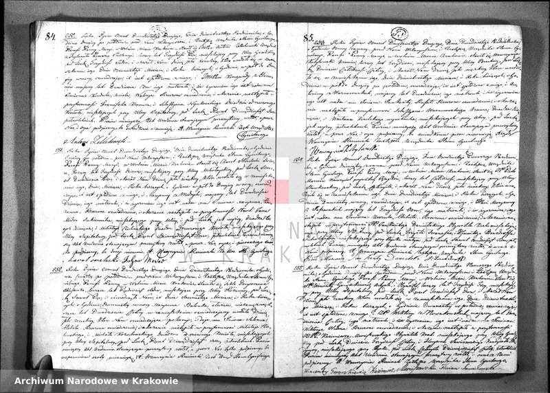 image.from.unit.number "AKTA. Urodzin; Uznania, i Przysposobienia Parafii Panny Maryi w Krakowie, sporządzone na Rok 1822. zaczynające się od Dnia Pierwszego Stycznia, a Konczące się w ostatnim Roku tegoz"
