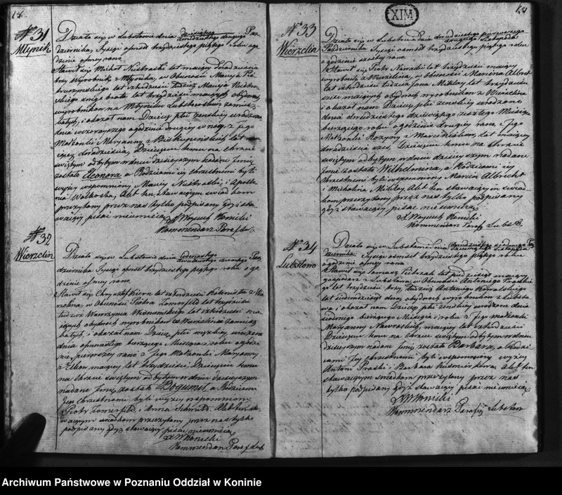 Obraz 12 z jednostki "Duplikat urodzonych, zaślubionych, zmarłych"