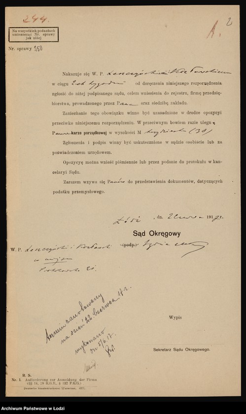 Obraz 4 z jednostki "Leszczyński i Kozłowski - skład towarów żelaznych i naczyń kuchennych"