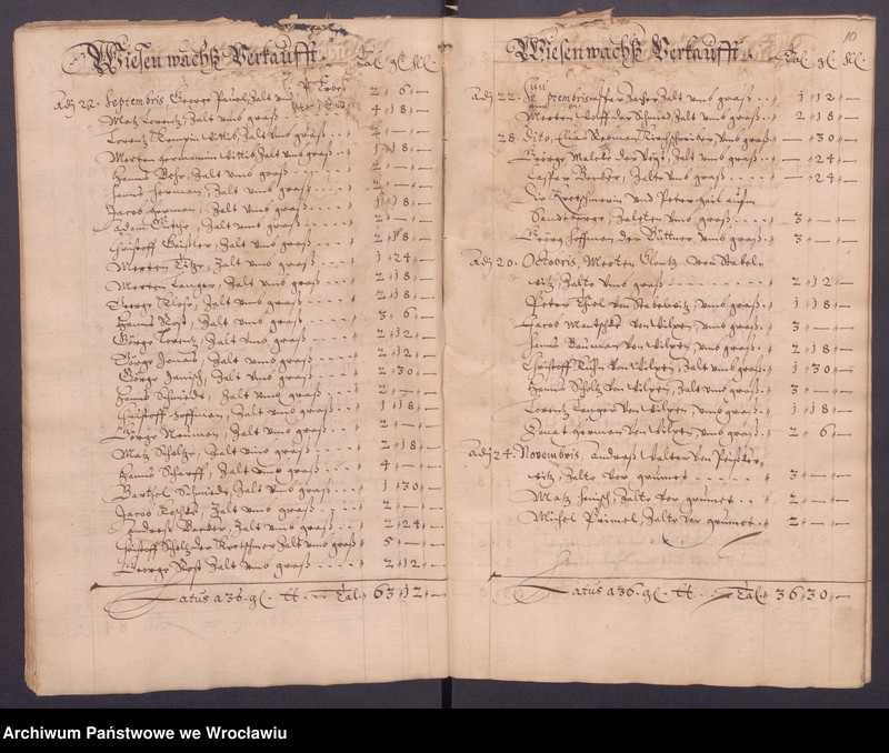 image.from.unit.number "Jahrerechnungen der güter Protsch, Peiskerwitz und Domslau"