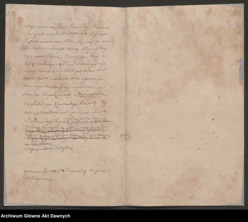 Obraz 10 z jednostki "Chodasewicz vel Chodaszewicz h. Prus. Tablica genealogiczna."