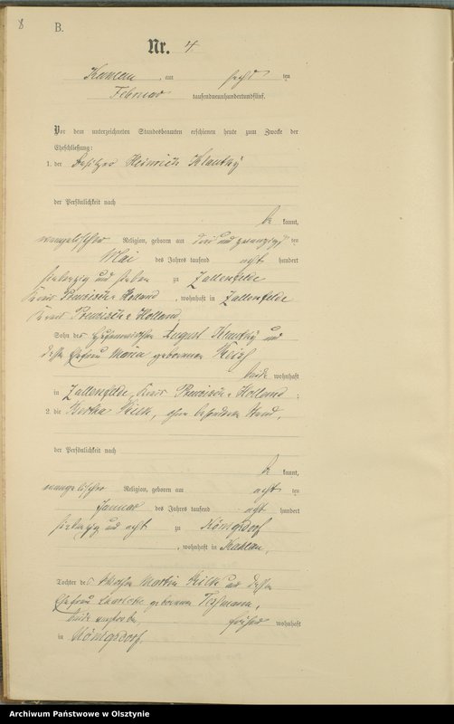 image.from.unit.number "Heiraths-Neben-Register Nr 1 - 27"