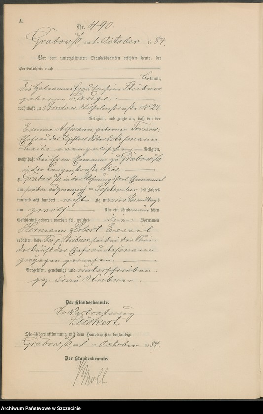image.from.unit.number "Geburts-Register (Neben-Register) Band II"