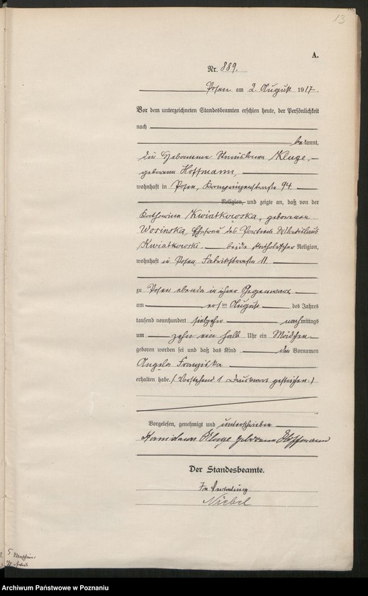 Obraz 15 z jednostki "Księga miejscowa urodzeń tom III [Rejestr główny urodzeń]"