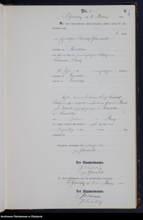image.from.unit.number "Sterbe-Neben-Register Nr 1 - 42"