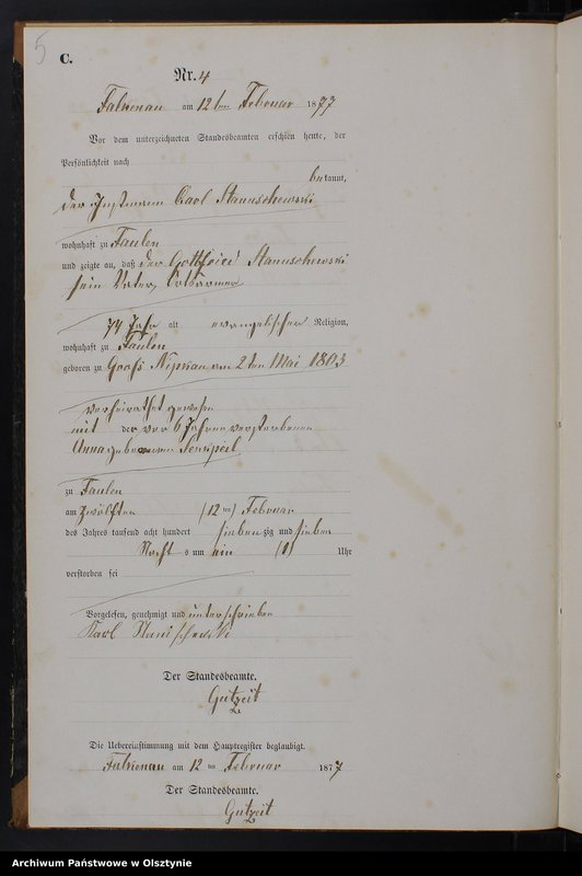 image.from.unit.number "Sterbe-Neben-Register Nr 1 - 22"