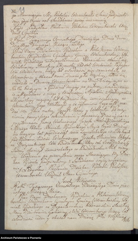 Obraz 13 z jednostki "Księga Aktów Urodzenia tudzież Księga Aktów Zejścia."