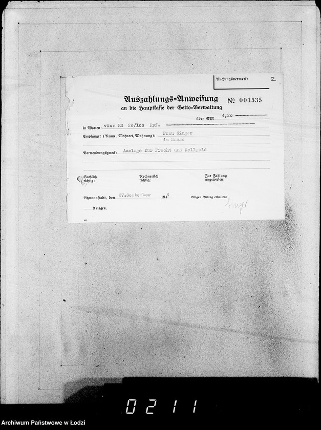 Obraz 6 z jednostki "28 Kassenbelege"