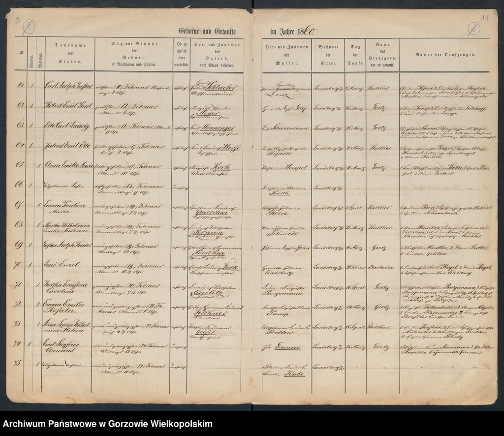 image.from.unit.number "Duplikate der Hauptkirche zu Landsberg an der Warthe (zawiera też księgę zgonów Konkordien Kirche z 1860 r.)"