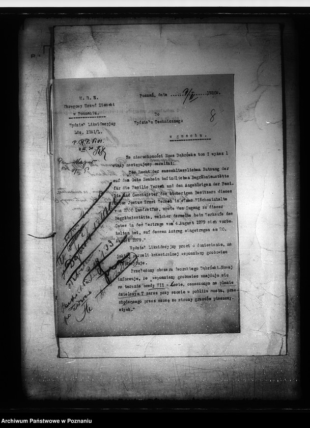 Obraz 12 z jednostki "Przewłaszczenie majątku Dąbrówka Nowa powiatu bydgoski"