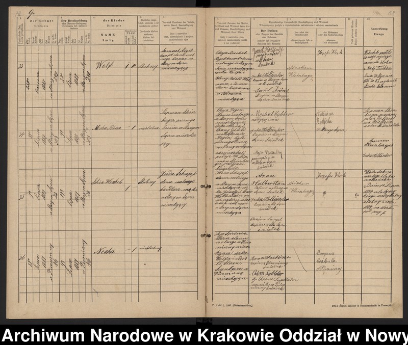 Obraz 12 z jednostki "[Księga urodzeń]"