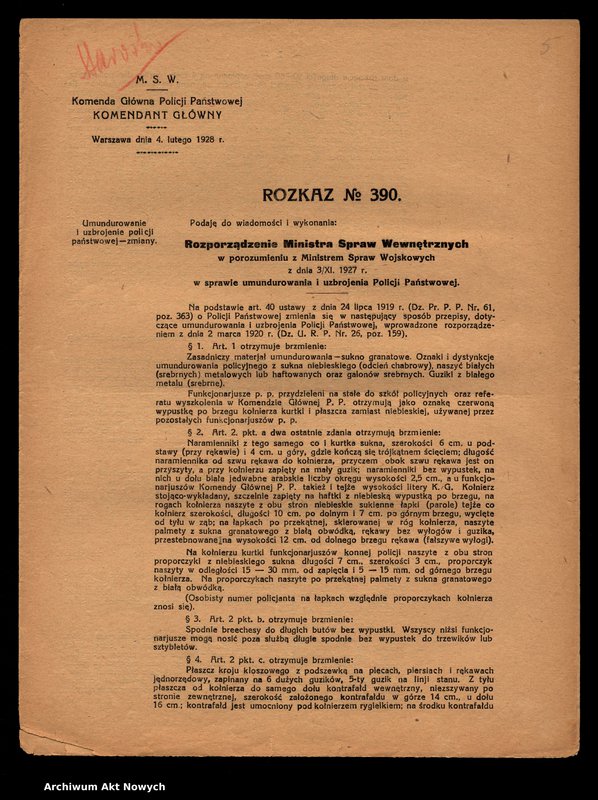 image.from.unit.number "[Rozkazy Komendanta Głównego Policji Państwowej.]"