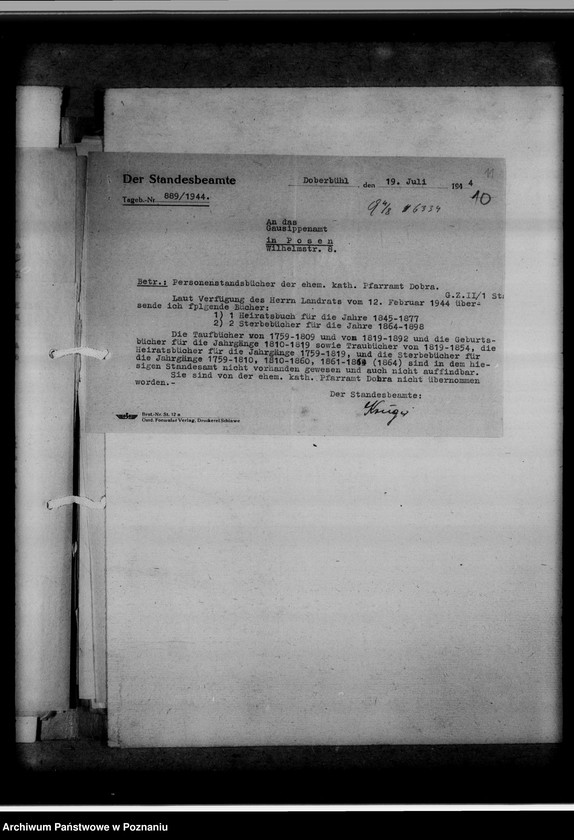 Obraz 15 z jednostki "Einziehungsprotokolle [ksiąg kościelnych] Kreis Turek [powiat turecki]"