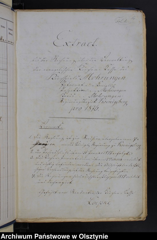 image.from.unit.number "Beläge zur Rechnung der Kirchen-Kasse zu Mohrungen"