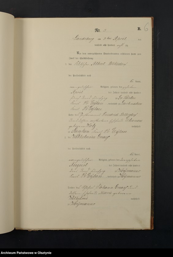 image.from.unit.number "Heiraths-Neben-Register Nr 1 - 8"