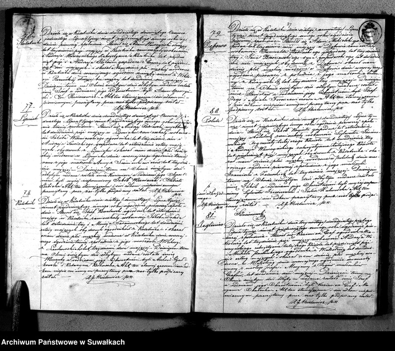 image.from.unit.number "Duplikat Aktów Urodzonych, Zaślubionych i Zmarłych Parafii Rzymsko-Katolickiej Kaletnik z roku 1856."