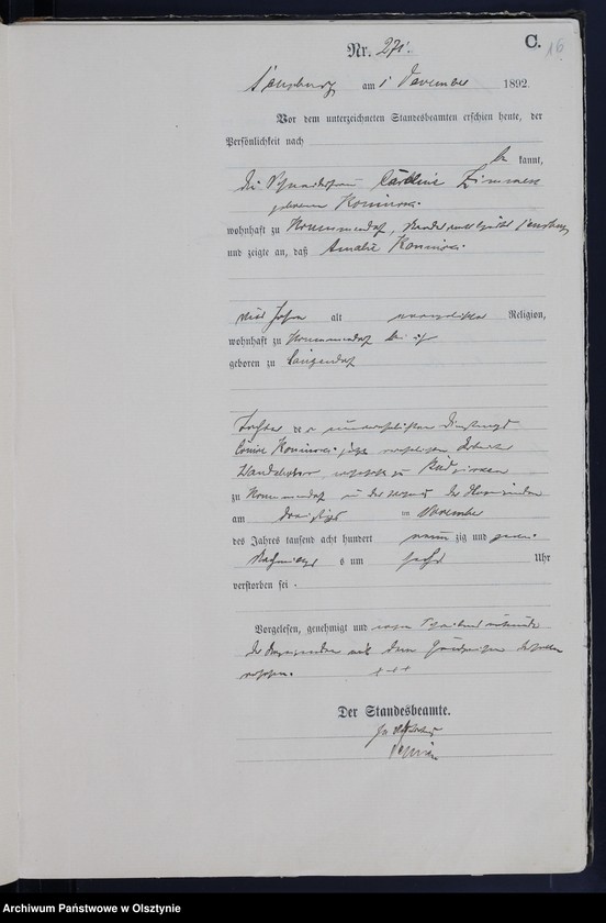 image.from.unit.number "Sterbe-Haupt-Register,Tom II,Nr 257 - 297"