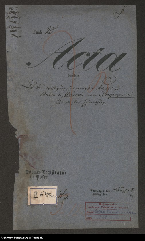 Obraz 4 z jednostki "A. betr. Anton von Ilnicki alias Rogaczewski"