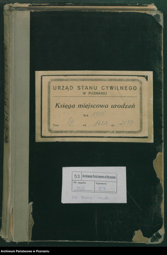 Obraz 2 z jednostki "Księga miejscowa urodzeń tom IV"