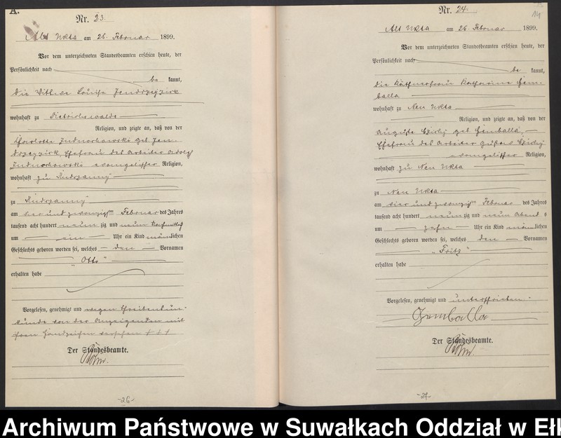 image.from.unit.number "Geburts-Haupt-Register des Königlichen Preussischen Standes-Amtes Alt Ukta Kreis Sensburg"