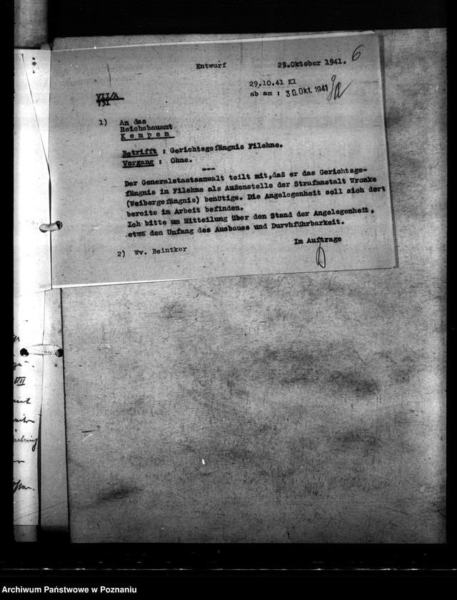 Obraz 10 z jednostki "Gerichtsgefängnis - Filehne"