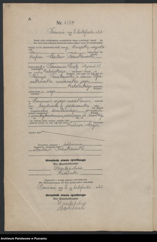 Obraz 6 z jednostki "Księga urodzeń odpis tom VII [Rejestr poboczny urodzeń]"