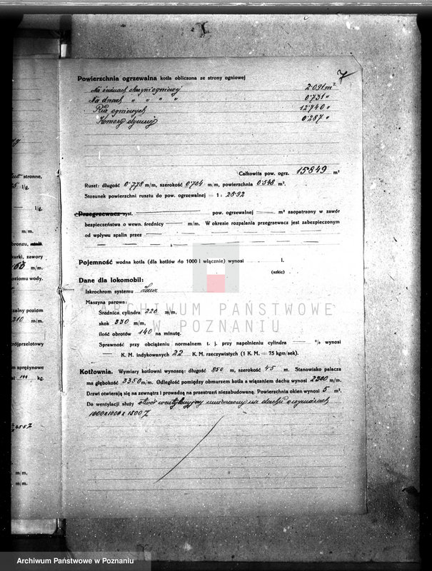 Obraz 10 z jednostki "Tartak w majętności Rzemiechów pow. krotoszyński nr porz. kotła 139"