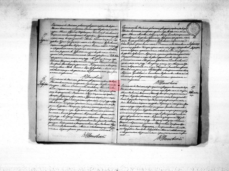 image.from.unit.number "Duplikat aktov rodivšichsja, umeršich i brakosočetavšichsja vejsejskogo rimsko-katoličeskogo prichoda na 1877 god"