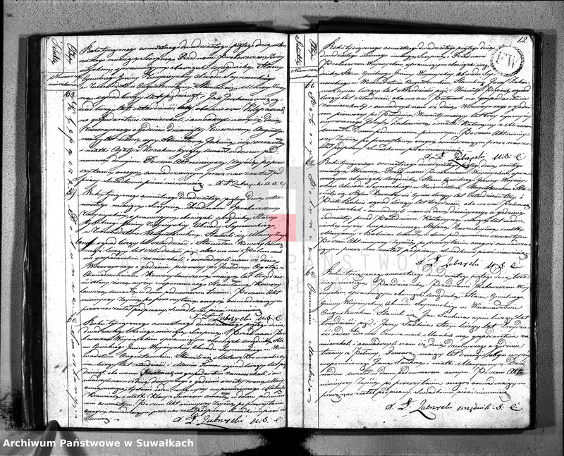 image.from.unit.number "Akta umarłych urzędnika stanu cywilnego gminy wieysieyskiey z 1825 roku"