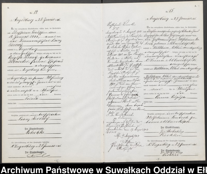 image.from.unit.number "Geburts-Neben-Register des Preussischen Standes-Amtes Angerburg Kreis Angerburg"