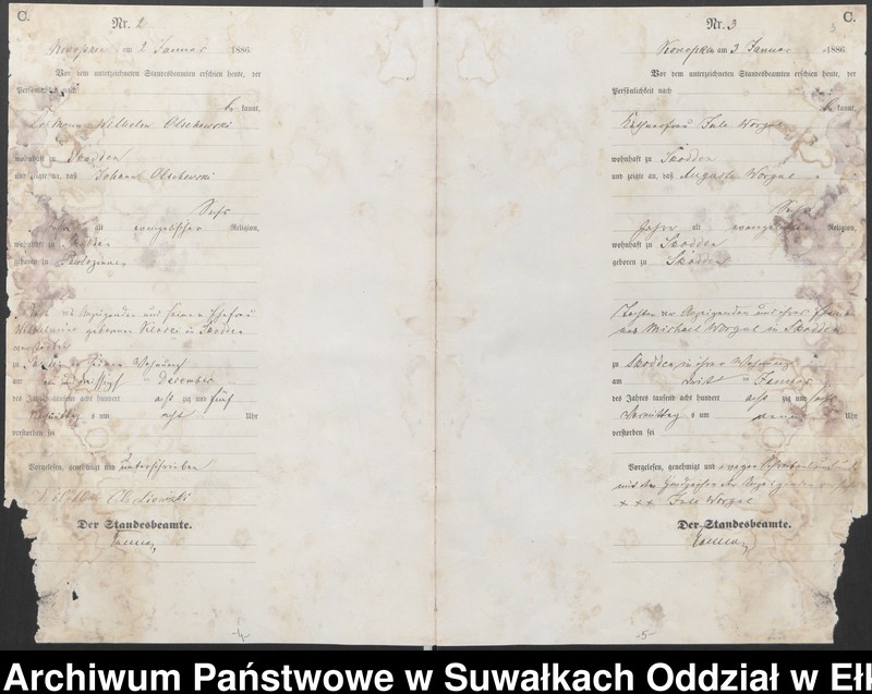 image.from.unit.number "Sterbe-Haupt-Register des Königlichen Preussischen Standes-Amtes Belzonzen Kreis Johannisburg"