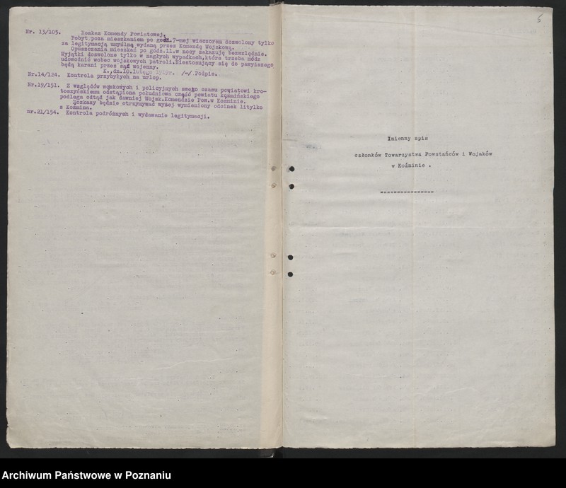 Obraz 9 z jednostki "I Baon Koźmiński Towarzystwa Powstańców w Koźminie [historia, fotografie oraz spis członków]"