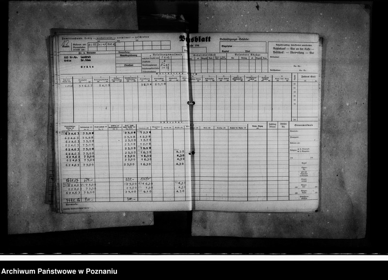 Obraz 15 z jednostki "Bewerbungen um Anstellung (oraz karty wynagrodzeń, m.in. Landratów)"