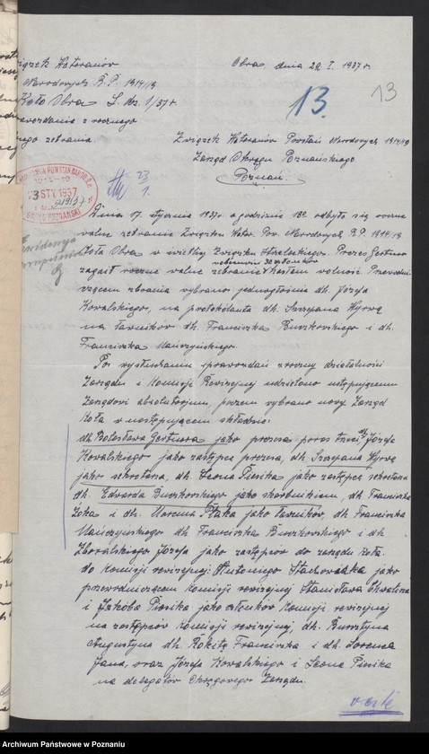 Obraz 18 z jednostki "Obra, powiat Wolsztyn - akta koła."