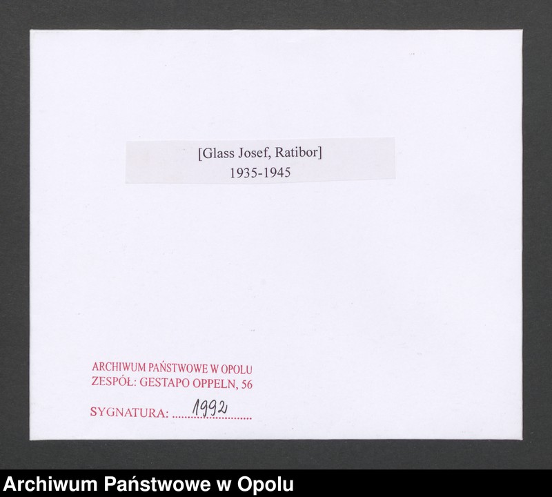 Obraz 2 z jednostki "[Glass Josef, Ratibor]"