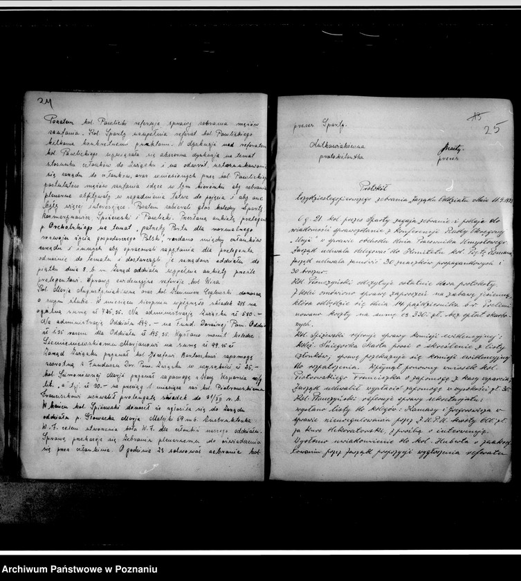 Obraz 16 z jednostki "Protokolarz posiedzeń zarządu"