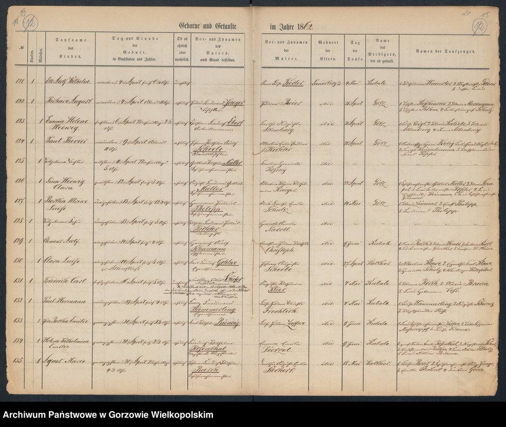 image.from.unit.number "Duplikate der Hauptkirche zu Landsberg an der Warthe (zawiera także księgę zgonów Konkordier Kirche mit der reformirten und Militair Gemeinde z 1862 r.)"