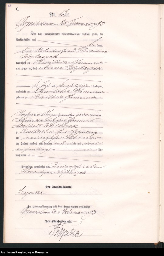 Obraz 15 z jednostki "Księga zgonów"