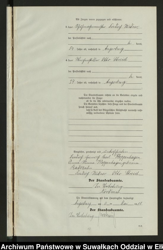 image.from.unit.number "[Heirats = Register (Neben = Register) Standesamt Angerburg einschl. der Bezirke Prinowen, Gr. Strengeln und Kehlen Kreis Angerburg]"